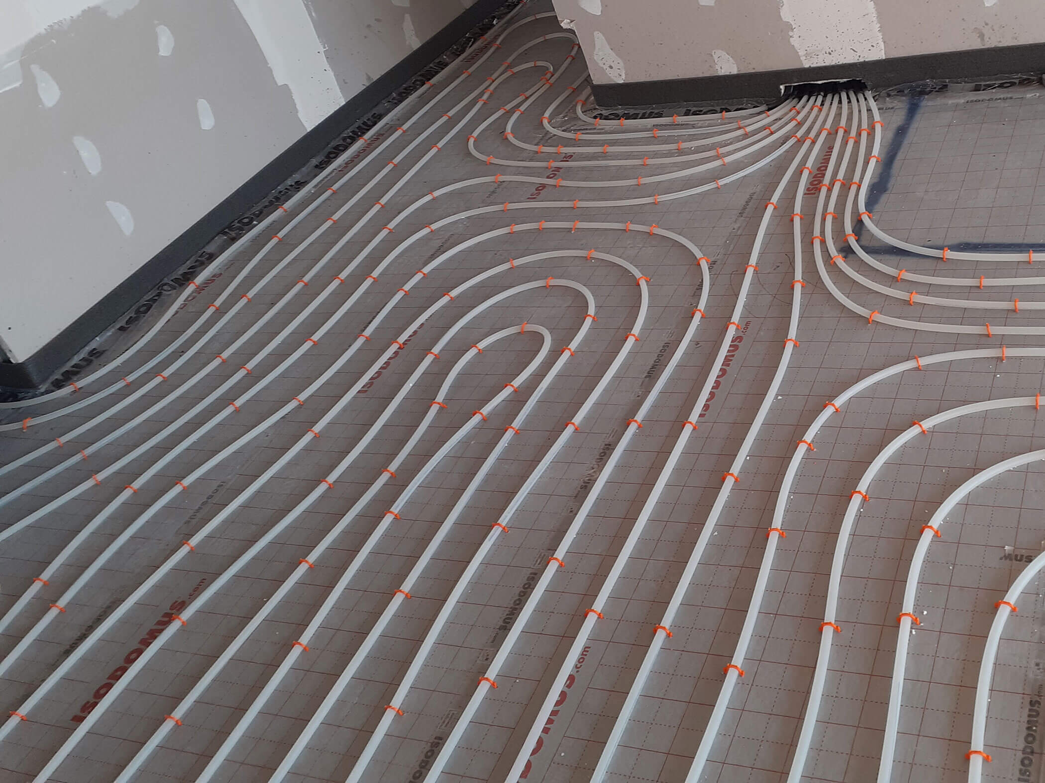 Rohr einer Fußbodenheizung - Kiebacher Wahlen