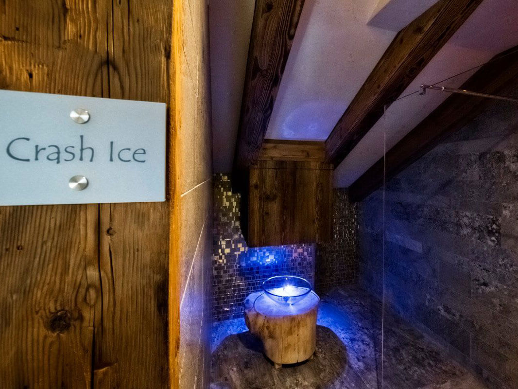 Impianto di ghiaccio per rinfrescarsi in un hotel benessere - Kiebacher Wahlen